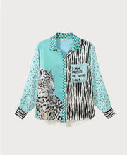 Load image into Gallery viewer, Isabel Printed Shirt in Safari by Me369