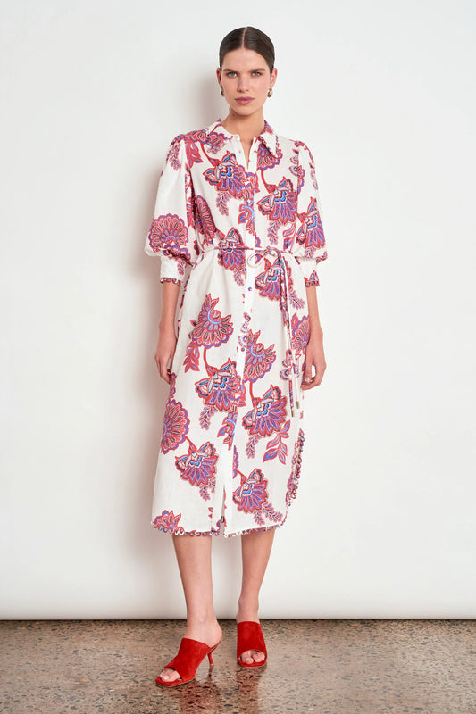 Heir Dress in Crimson Kgari by Zoe Kratzmann