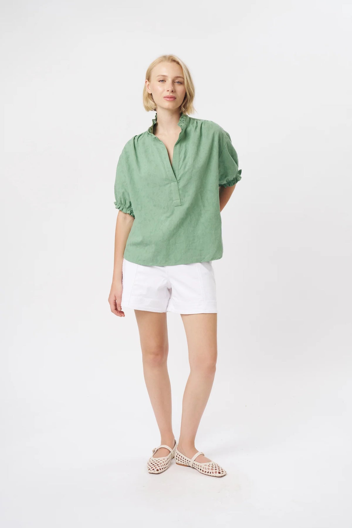 Amber Shirt in Green by Kireina