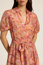 Load image into Gallery viewer, Gaia Mini Dress in Fernando Coral by Hannah