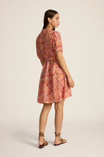 Load image into Gallery viewer, Gaia Mini Dress in Fernando Coral by Hannah