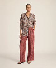 Load image into Gallery viewer, Stevie Shirt in Talavera Indigo by Hannah Artwear