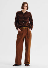 Load image into Gallery viewer, Albi Knit Cardigan in Toffee Stripe by Morrison