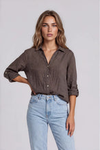 Load image into Gallery viewer, Gia Shirt in Chocolate by La Gemme