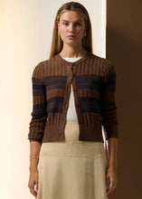 Load image into Gallery viewer, Sable Cardigan in Choc/Ink by POL