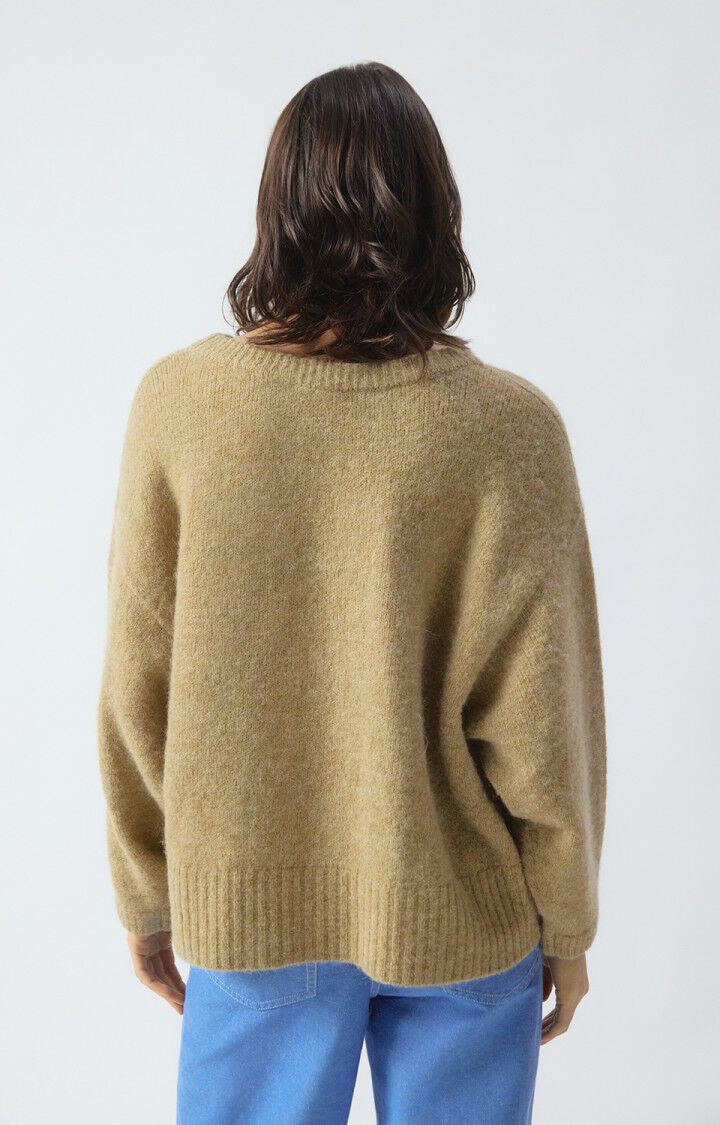 East Sweater in Sand Melange by American Vintage