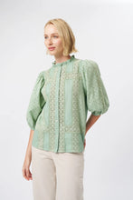 Load image into Gallery viewer, Isabella Shirt in Grape Green by Kireina