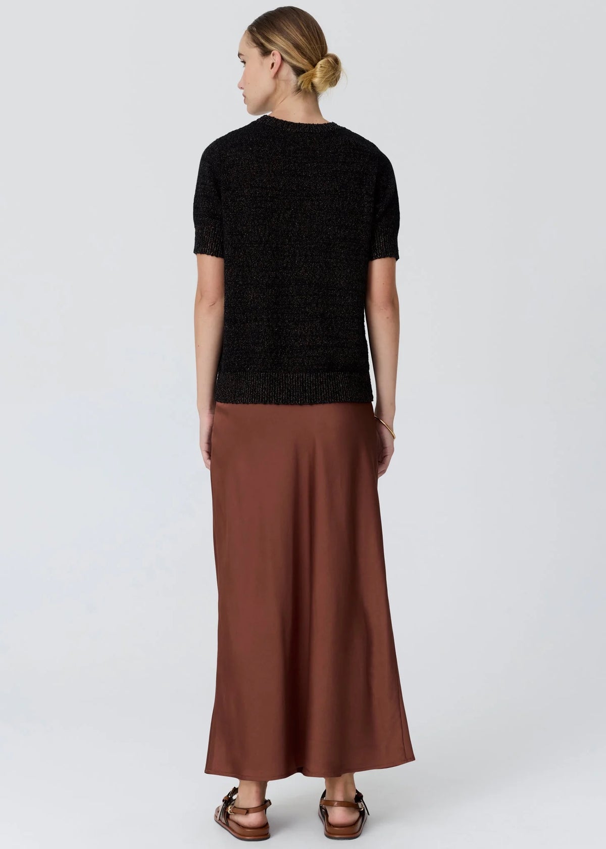 Cedar Knit in Black/Copper by POL