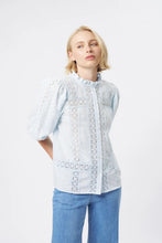 Load image into Gallery viewer, Isabella Shirt in Powder Blue by Kireina