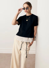 Load image into Gallery viewer, Mirel Multimedia Tee in Black by POL