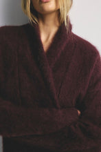 Load image into Gallery viewer, Sophia Cardigan in Aubergine by World of Nomads
