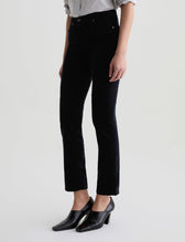 Load image into Gallery viewer, Mari Crop Velvet Jean by AG in Super Black