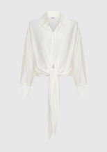 Load image into Gallery viewer, Celine Wrap Shirt in White by Morrison