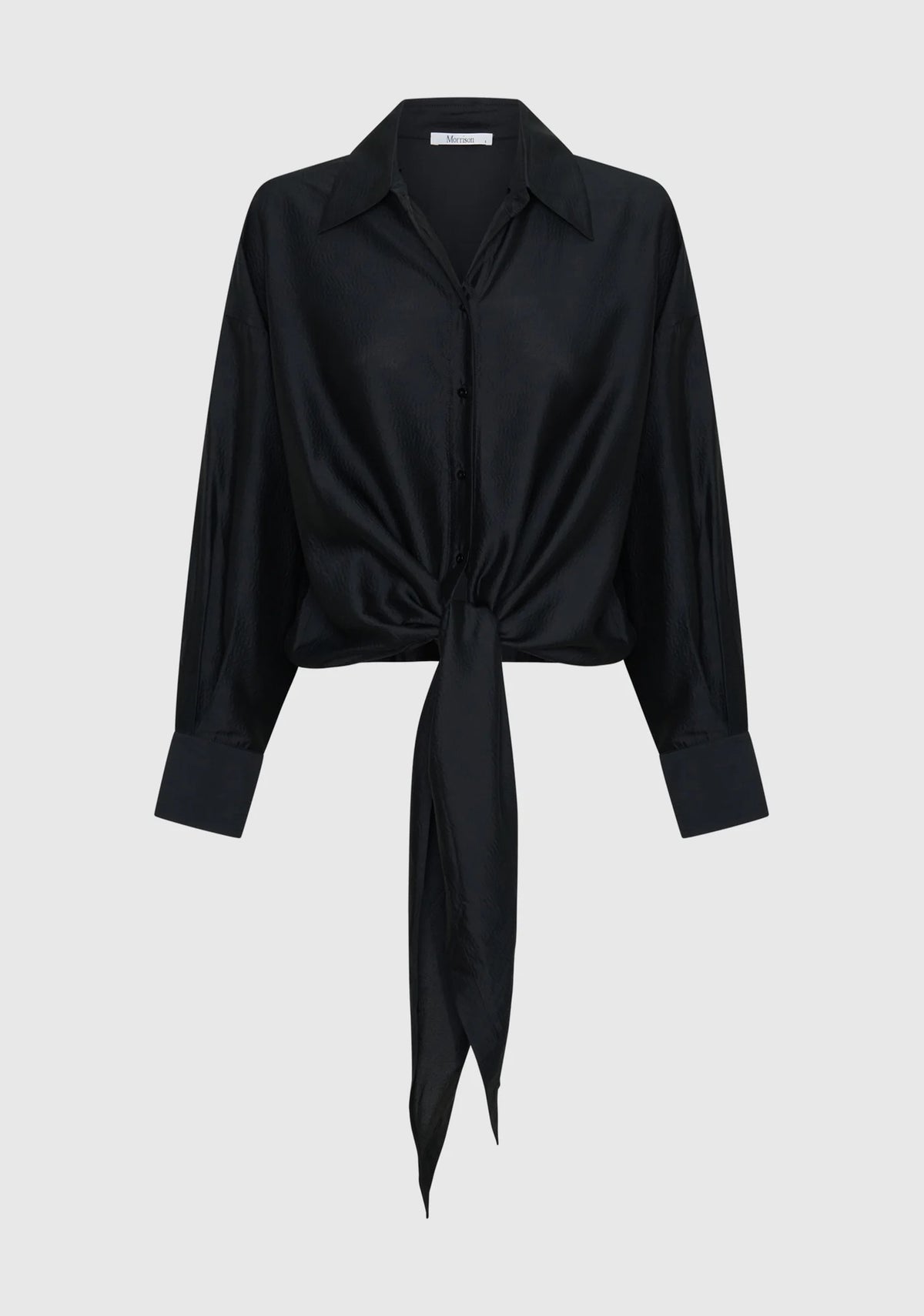 Celine Wrap Shirt in Black by Morrison