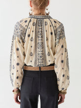 Load image into Gallery viewer, Stephanie Blouse in Off White Blossom by Maison Hotel