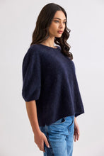 Load image into Gallery viewer, Eliza Tee in Midnight by Mia Fratino