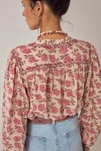 Load image into Gallery viewer, Lennox Blouse in Gordon Roses Pink by Maison Hotel