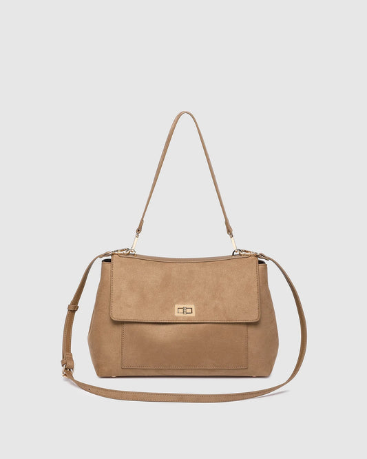 Arden Suedette Handbag in Honey by Louenhide