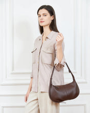 Load image into Gallery viewer, Olivia Shoulder Bag in Chocolate by Louenhide