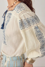 Load image into Gallery viewer, Claudia Blouse in Indigo Poet by Maison Hotel
