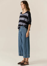 Load image into Gallery viewer, Milton Stripe Knit in Ink/Blue by POL
