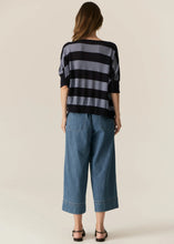 Load image into Gallery viewer, Milton Stripe Knit in Ink/Blue by POL