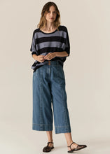 Load image into Gallery viewer, Milton Stripe Knit in Ink/Blue by POL