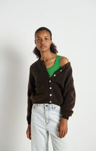 Load image into Gallery viewer, Vito Cardigan in Coffee by American Vintage