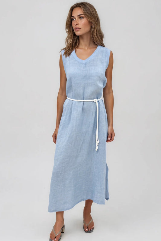 Alessia Dress in Sky Blue by La Gemme