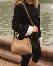 Load image into Gallery viewer, Steffie Suedette Mini Tote Bag in Honey by Louenhide