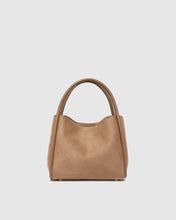 Load image into Gallery viewer, Steffie Suedette Mini Tote Bag in Honey by Louenhide
