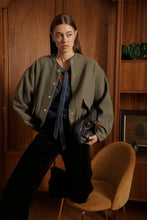 Load image into Gallery viewer, Peyton Bomber in Khaki by Kireina