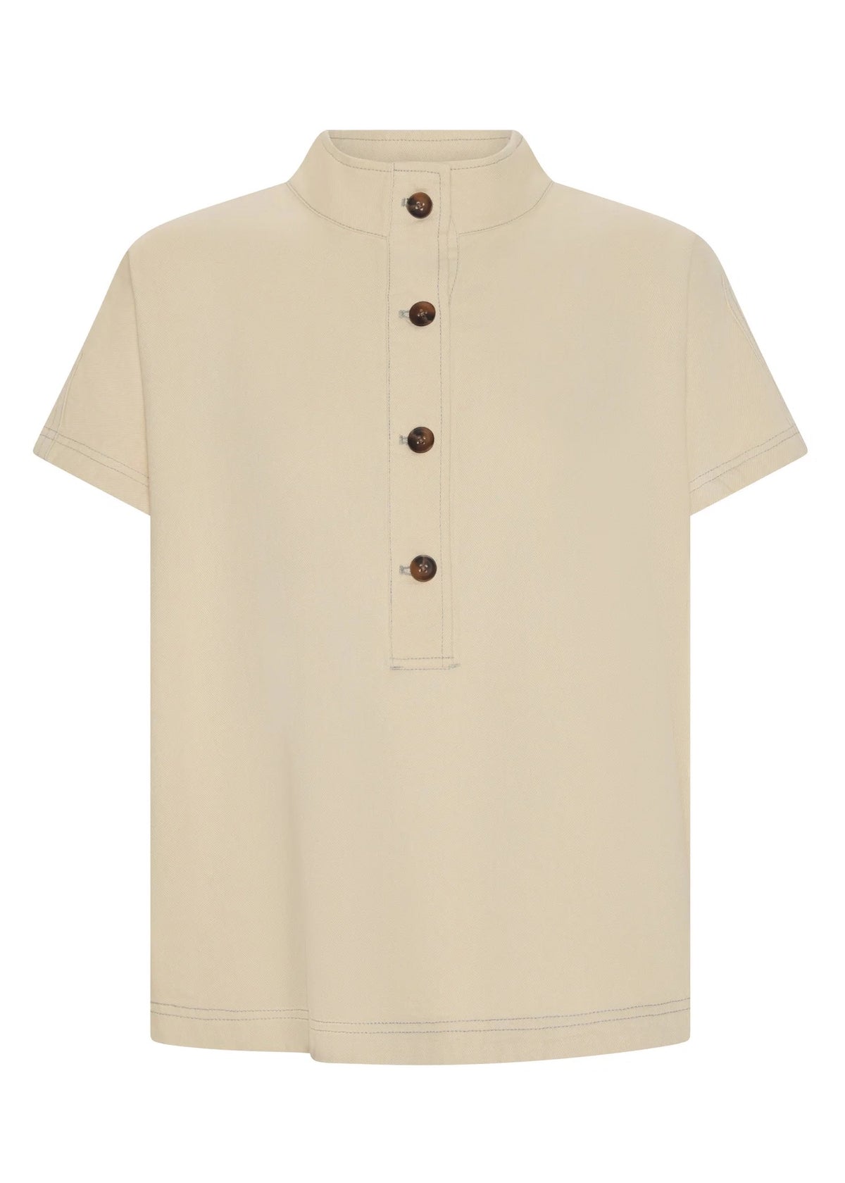 Anise Denim Shirt in Pebble by POL