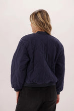 Load image into Gallery viewer, Jean Bomber Jacket in Navy by Elm
