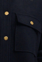 Load image into Gallery viewer, Allegra Relaxed Wool Blend Jacket in French Navy by Shirty
