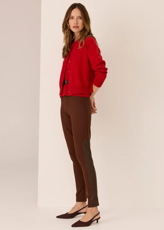 Orson Cardigan Knit in Red by POL