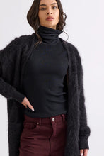 Load image into Gallery viewer, Petra Cardi in Dark Chocolate by Mia Fratino