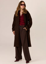 Load image into Gallery viewer, Mirren Long Coat in Cola by POL