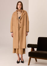 Load image into Gallery viewer, Cohen Long Wool Coat in Camel by POL