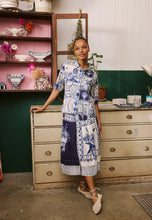 Load image into Gallery viewer, Vera Short Sleeve Dress in 'Lyon Tile' by Nancybird