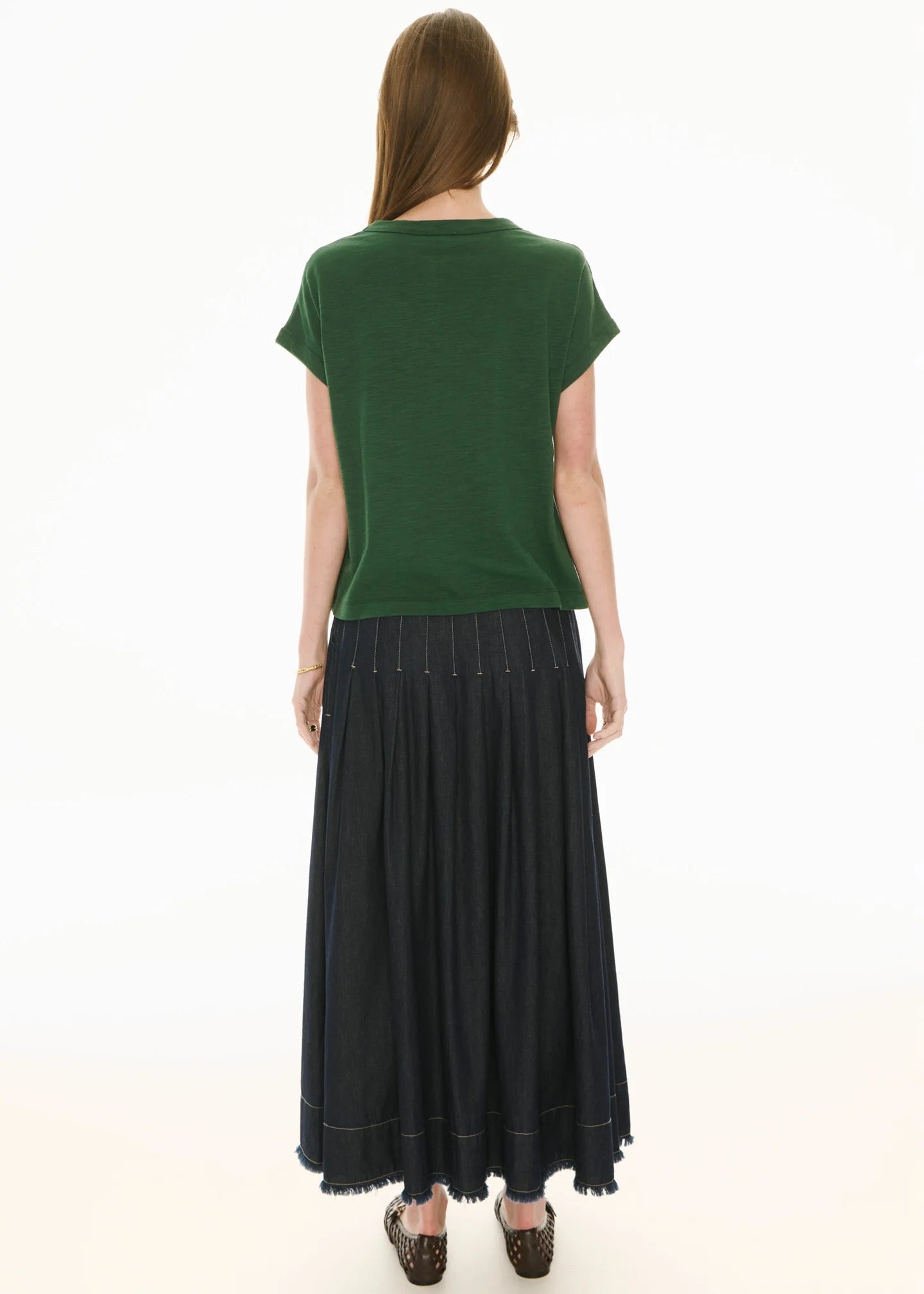 Mast Tee in Green by Pol