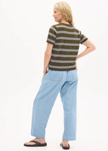 Load image into Gallery viewer, Rowan Stripe Knit in Green/Blue/Chalk by POL