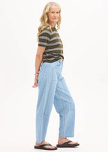 Load image into Gallery viewer, Rowan Stripe Knit in Green/Blue/Chalk by POL