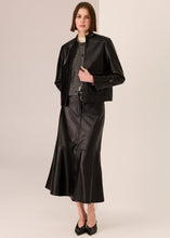Load image into Gallery viewer, Hugo Zip Crop in Jacket in Black by POL