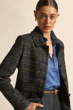 Load image into Gallery viewer, Plume Jacket in Midnight Check by Zoe Kratzmann