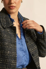 Load image into Gallery viewer, Plume Jacket in Midnight Check by Zoe Kratzmann