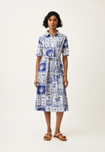 Load image into Gallery viewer, Vera Short Sleeve Dress in 'Lyon Tile' by Nancybird