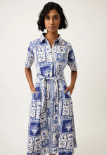 Load image into Gallery viewer, Vera Short Sleeve Dress in 'Lyon Tile' by Nancybird