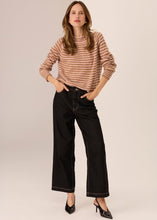 Load image into Gallery viewer, Carmel Stripe Knit Camel/Blush in by POL