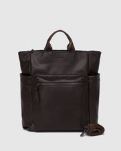 Load image into Gallery viewer, Bronx Backpack in Chocolate by Louenhide